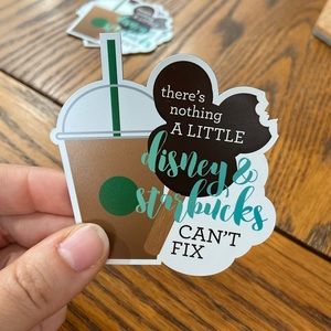 Disney & Starbucks magnet